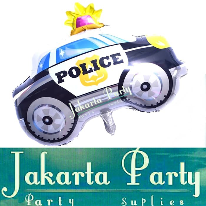 Balon Foil Mobil Polisi / Police Foil Car / Balon Karakter Cars