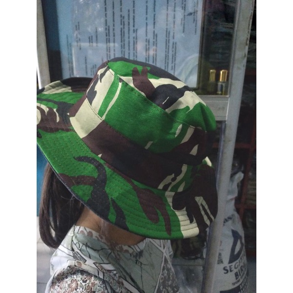 topi rimba anak/ topi rimba anak loreng tni/topi rimba loreng malpinas