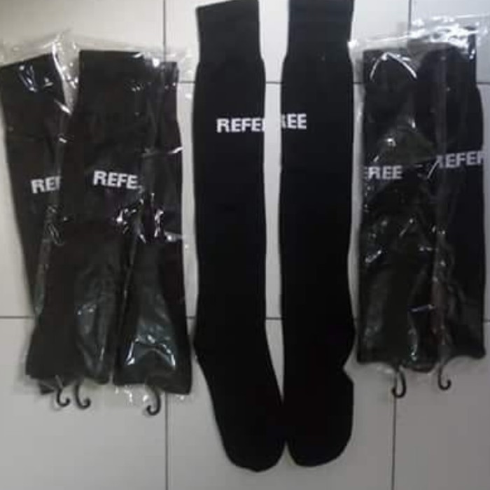 Kaos kaki Referee Futsal / Kaos kaki Wasit Sepak Bola HITAM NEW