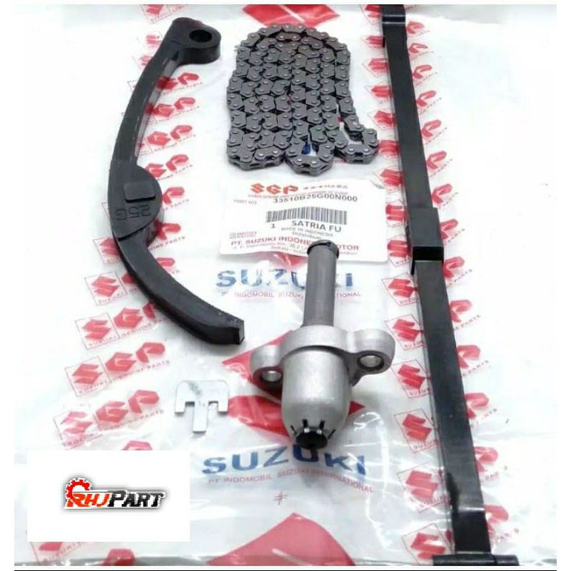 PAKETAN KETENG SATRIA FU Tonjokan Keteng - Lidah Tensioner - Rantai Keteng Satria fu