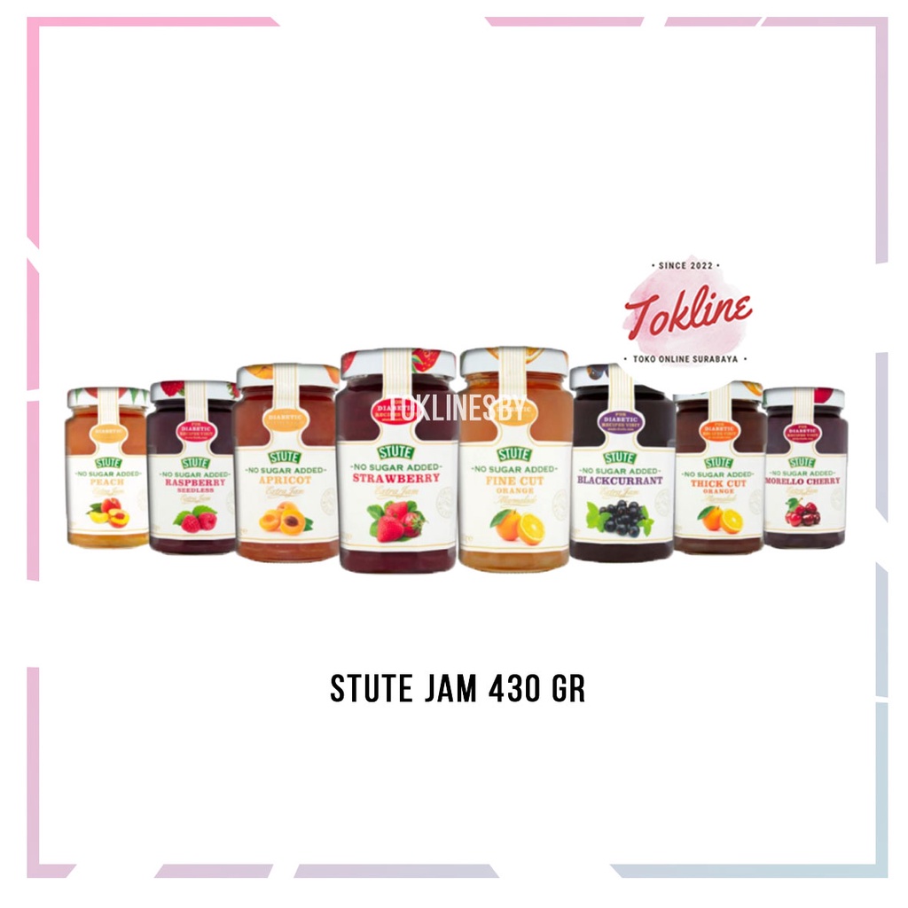 

STUTE JAM SELAI BUAH OLESAN ROTI KUE +/- 430GR