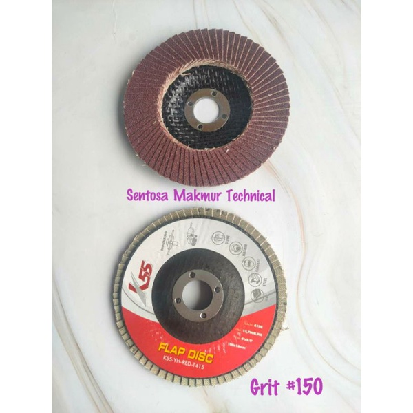 4&quot; Amplas Susun Gerinda Fleksibel Kain Flap Disc Disk 4 Inch