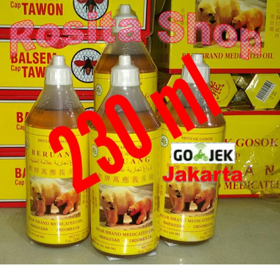 Seller Minyak Gosok Cap Beruang 230 Ml Shopee Indonesia