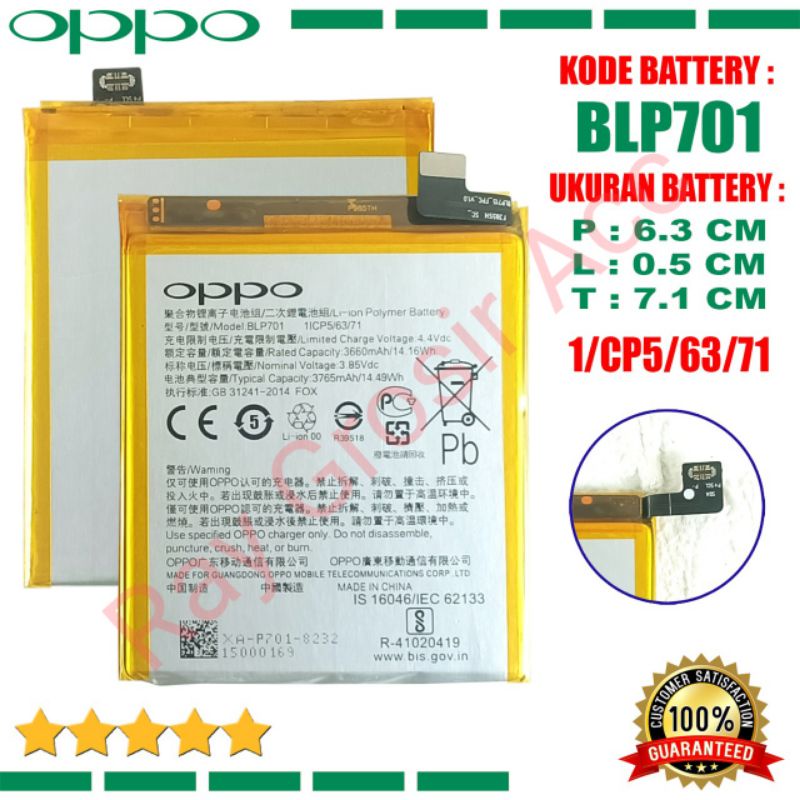 Baterai Original OPPO K3 Reno Life BLP701 BLP-701