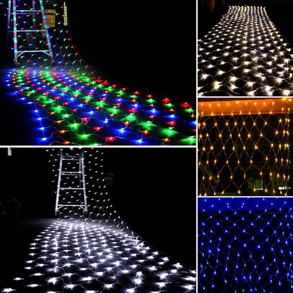  Lampu  String LED Bentuk Jala untuk Dekorasi  Pesta  Natal 