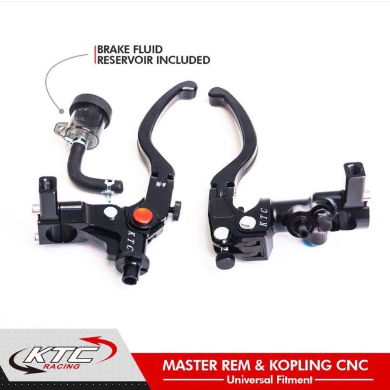 MASTER REM KOPLING KTC RACING UNIVERSAL MATIC SPORT BEBEK JUPITER MX AEROX CBR 150R CB CBR 250R YAMAHA R25 NINJA RR NINJA 250 NINJA 150 VIXION NEW NOUVO MIO SCOOPY BEAT NEW SCOOPY NEW GENIO VARIO NEW VARIO 125 150