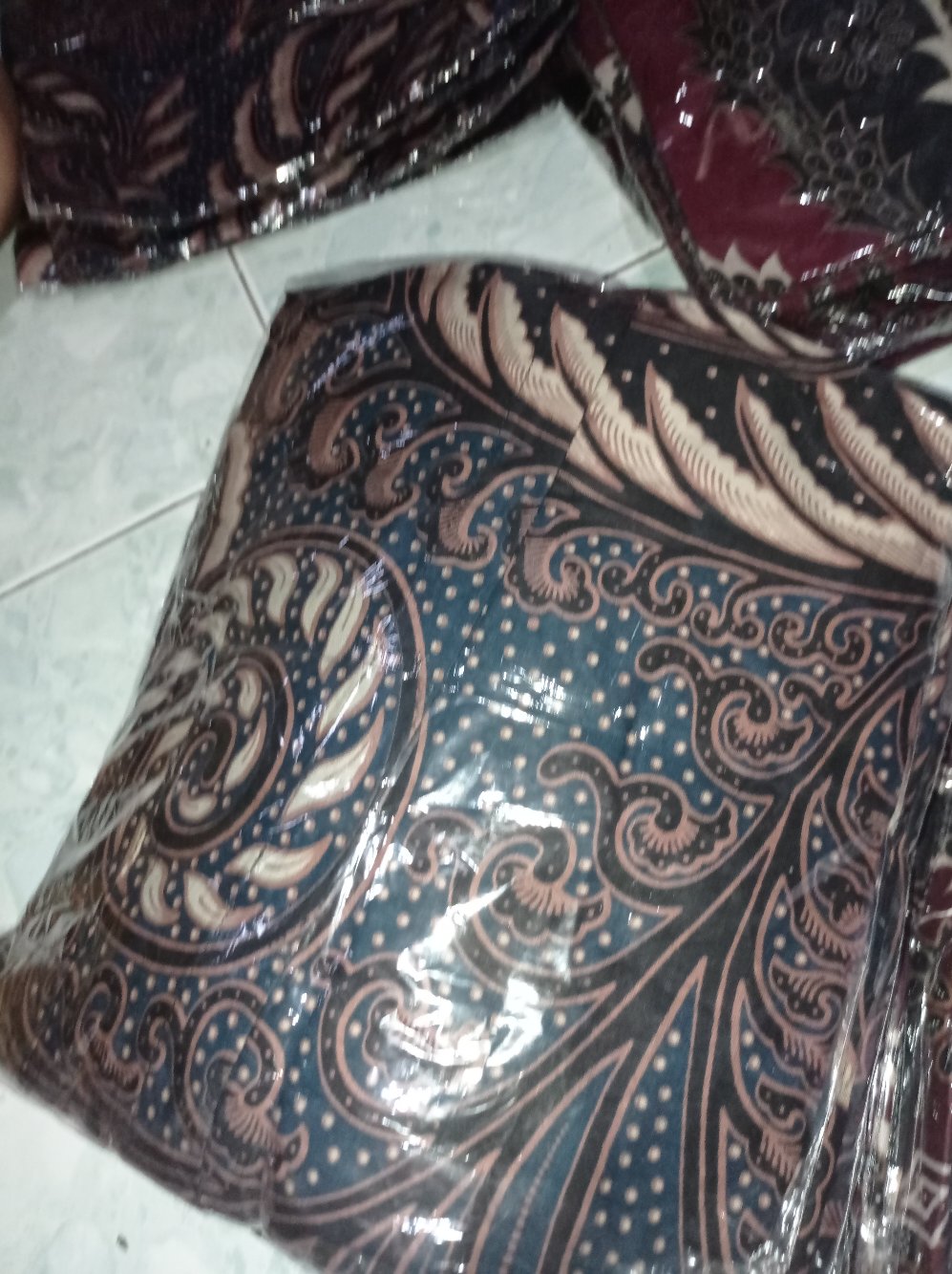 Batik Kalongan Hrb026 Kenongo Kemeja Hem Pendek Padi Pekalongan 08