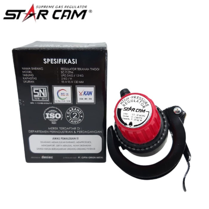 Regulator Gas SC-T12TM TT-202.M - Tekanan Tinggi Meter Star Cam High Pressure