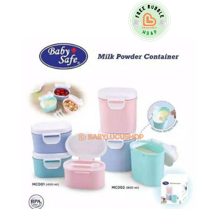 Baby Safe Milk Powder Container 400ml 800 ml l Tempat Susu Bubuk Wadah BabySafe