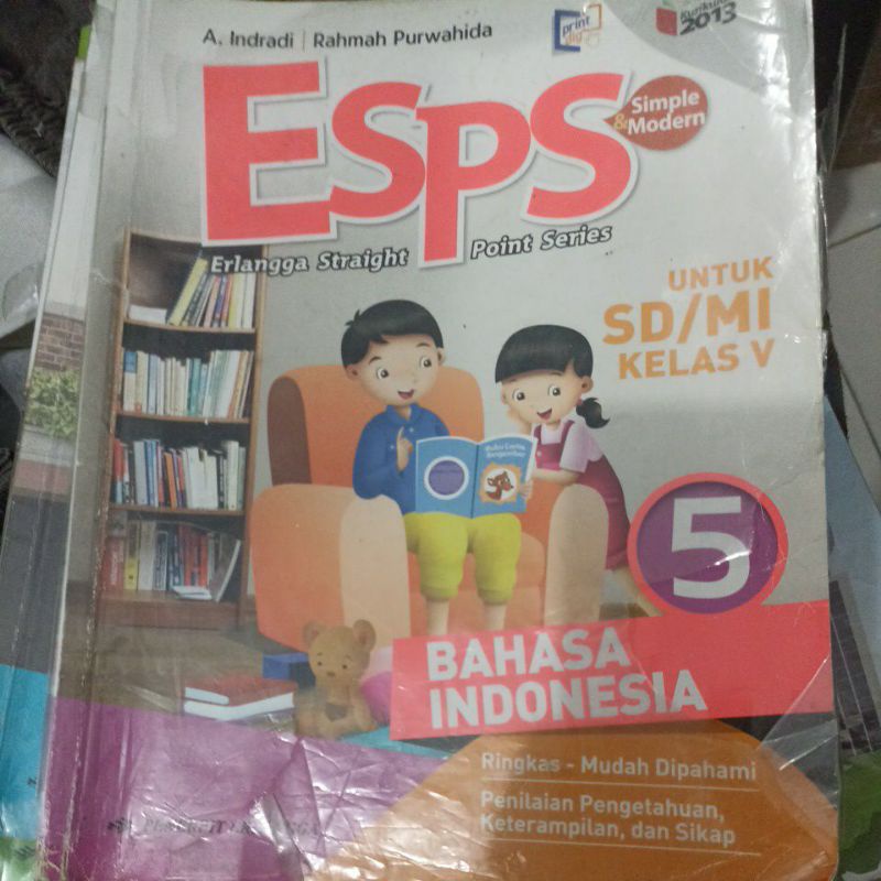 buku bekas ESPS bahasa indonesia kelas 5sd