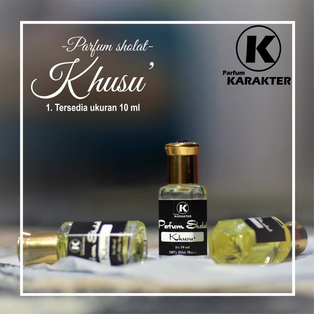 Parfum Sholat Aroma Khusu Komposisi Murni Bibit Parfum Non Alkohol | Kemasan 10ml | Bisa Cod | Terlaris