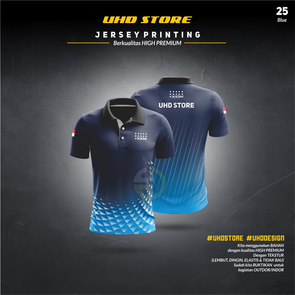 Baju Kaos Jersey Olahraga pingpong tenis mejaTERBARU +KERAH DAN KANCING