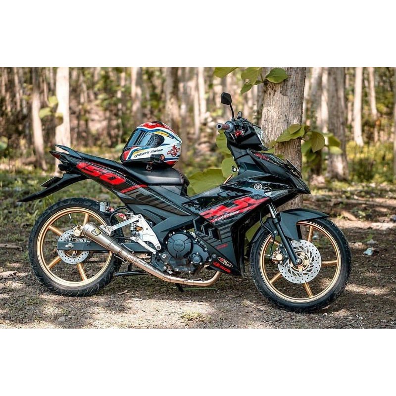 Knalpot ROB1 Stainless GP 17 MX King New150 100% Asli