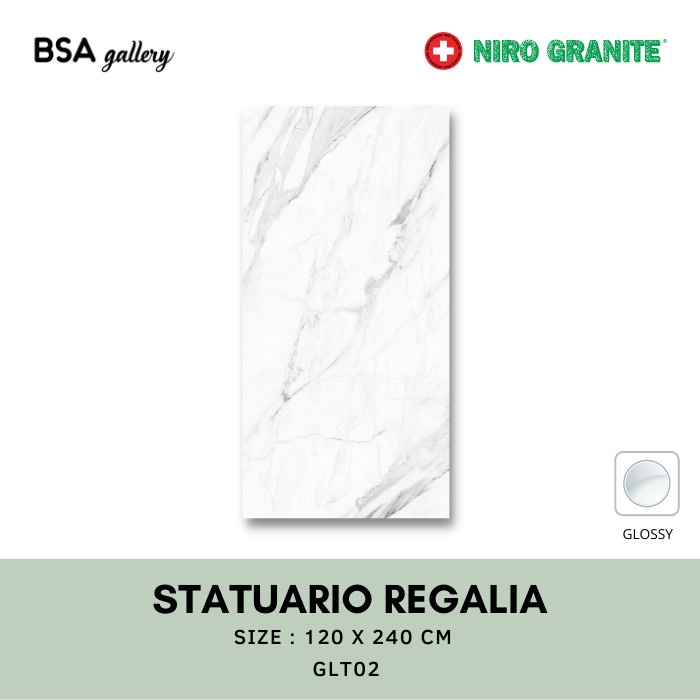 Jual Niro Granite X Statuario Regalia Granit Big Slab Dinding Shopee Indonesia