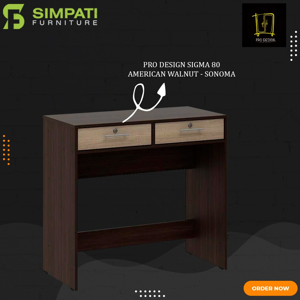 Meja Tulis/Meja Belajar Minimalis Pro Design SIGMA 80