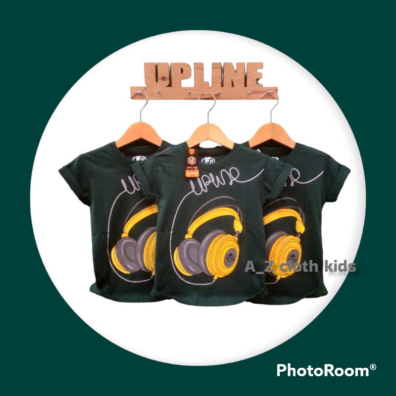 KAOS DISTRO ANAK EARPHONE HIJAU BOTOL