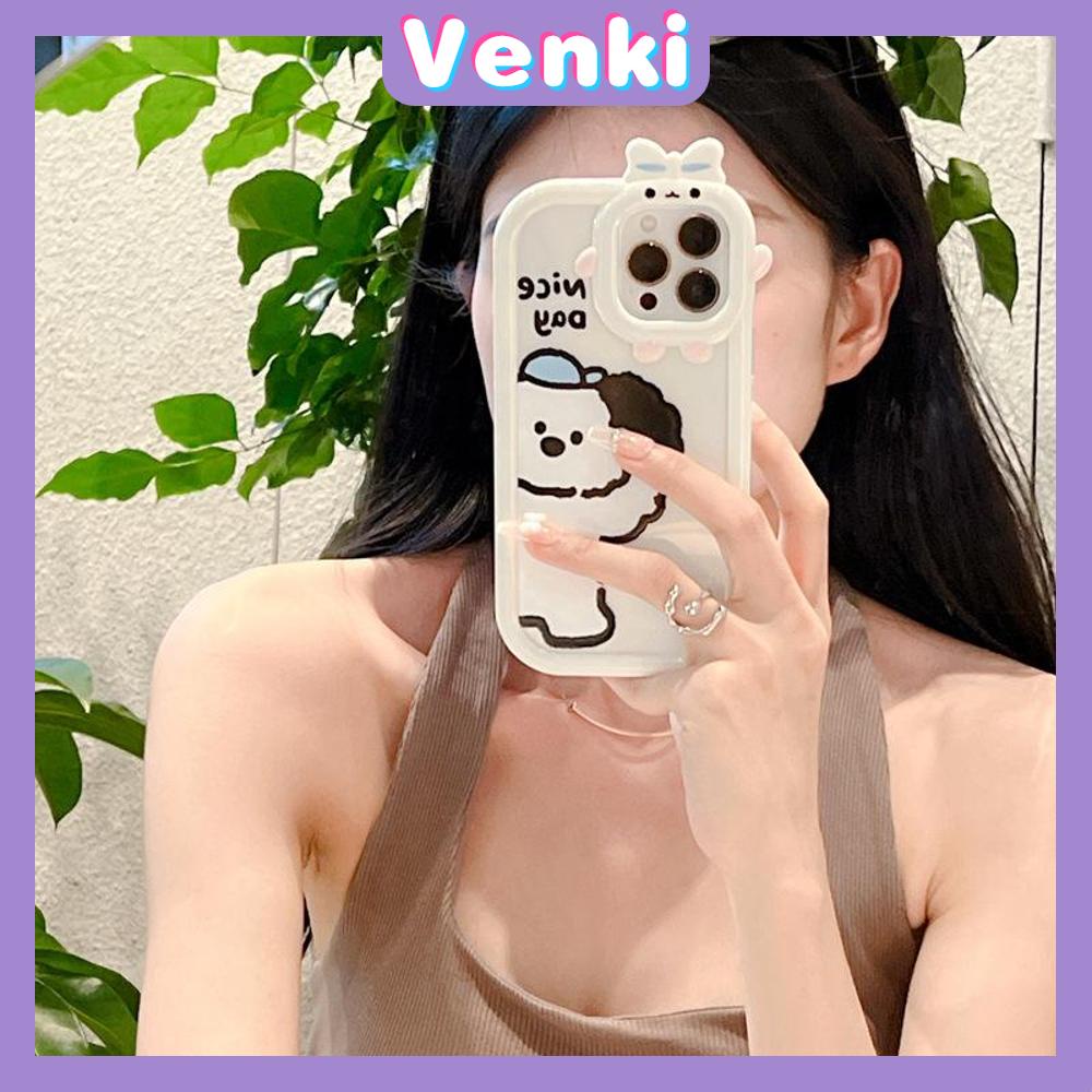 iPhone Case Silicone Soft Case Clear Case Airbag Shockproof Protection Camera Shiny Feel Bear Cute Cartoon Compatible For iPhone 11 Pro Max 13 Pro Max 12 Pro Max 7Plus xr XS Max