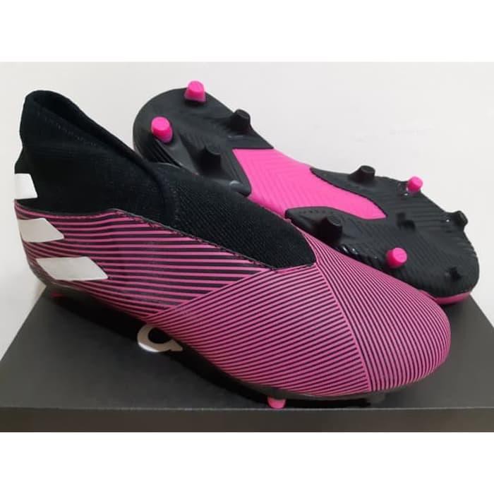 Sepatu Bola - Soccer Adidas Nemeziz 19.3 Laceless Shock Pink - FG