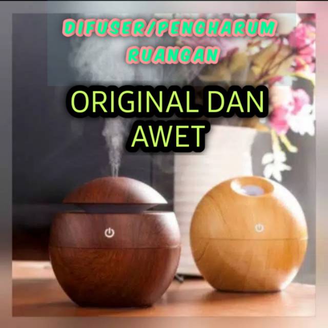 Aroma Terapi Difuser Model Kayu Soft Touch