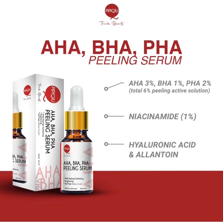 Pipiqiu Serum Peeling Solution AHA BHA PHA | Gold Serum | Hyaluronic Serum | Niaciamide