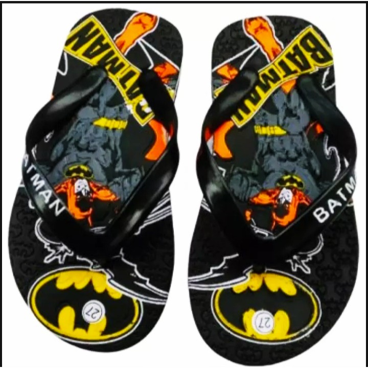 Sandal jepit spons anak laki laki motif batman