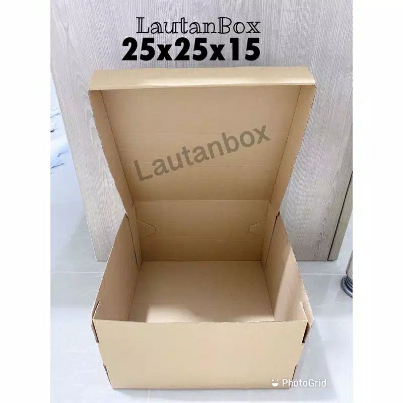 

dus kue dus cut die untuk cake 25x25x15