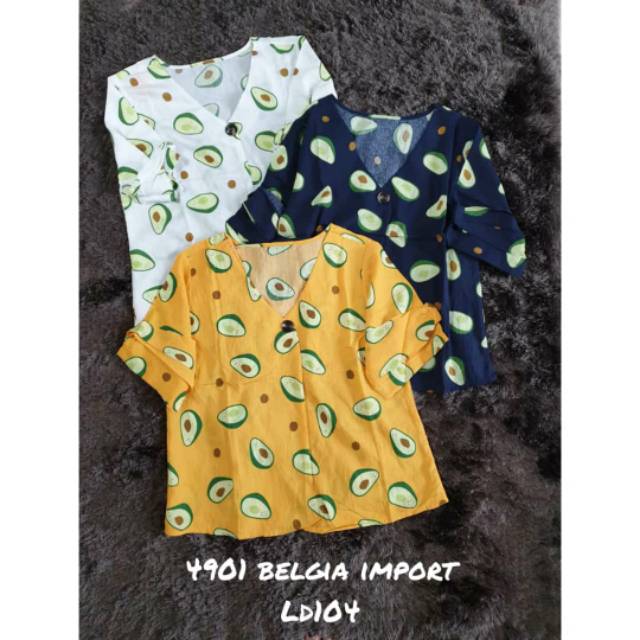 Basic Avocado Blouse NBN (4901)