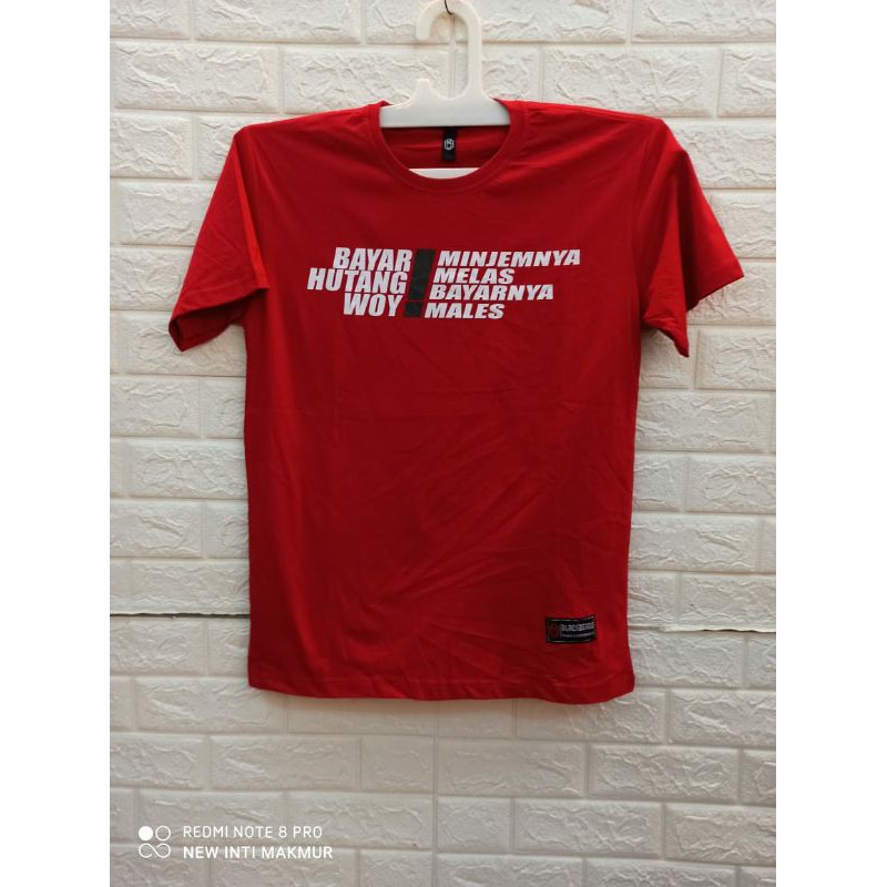 OBRAL KAOS TSHIRT PASUKAN ANTRI PREI BAJU PRIA KATA KATA ORA UBET ORA NGELIWET UNIK