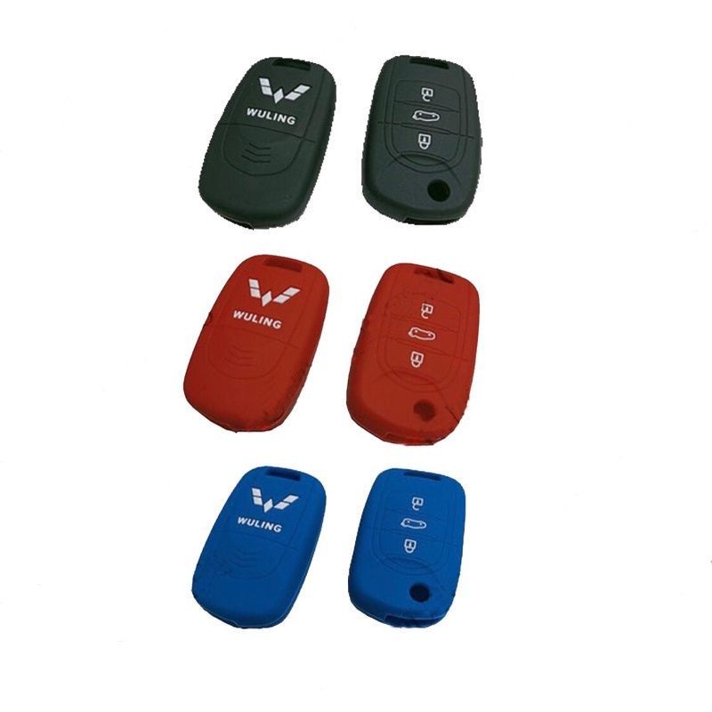 KONDOM KUNCI SILIKON REMOTE KUNCI MOBIL WULING CONFERO S