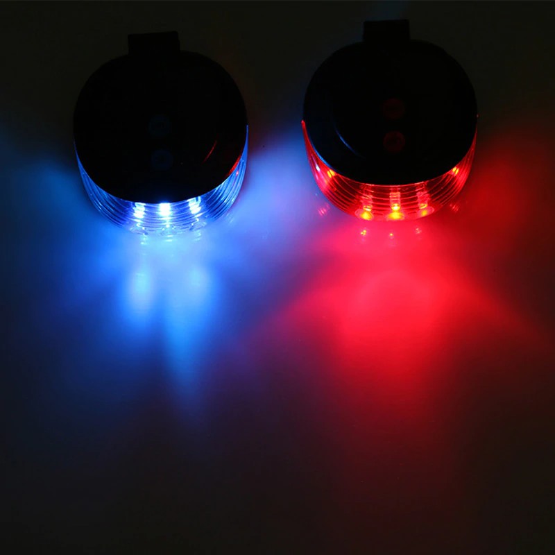 YGRETTE - RED / BLUE LED Bicycle Laser Strobe Tailight 5 LED / Lampu Belakang Sepeda 5LED With Laser