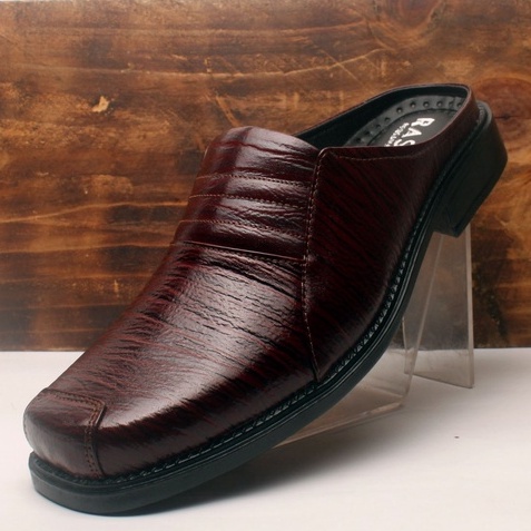 Sandal Sepatu Pria Kulit Asli Rasheda SL 04 Selop Tutong Bustong