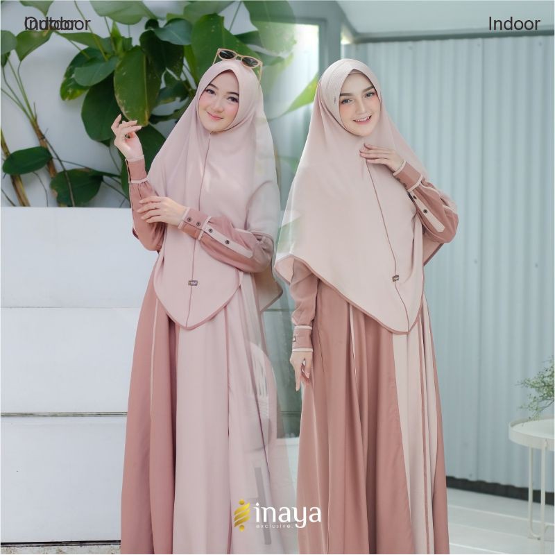 gamis set syar'i by inayah.ready size L