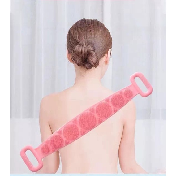 Sikat Punggung Silicone - Sponge Busa Spons Penggosok Badan Import Real Pict AFM