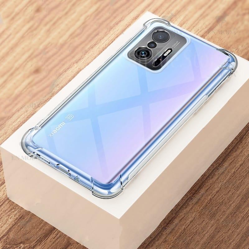 XIAOMI 11T 11T PRO CASE SOFTCASE HD CRACK AIRBAG  BENING CLEAR TRANSPARAN, SILIKON CRACK PROTECT CAMERA PELINDUNG KAMERA BEST 11 T MI 11 T PRO