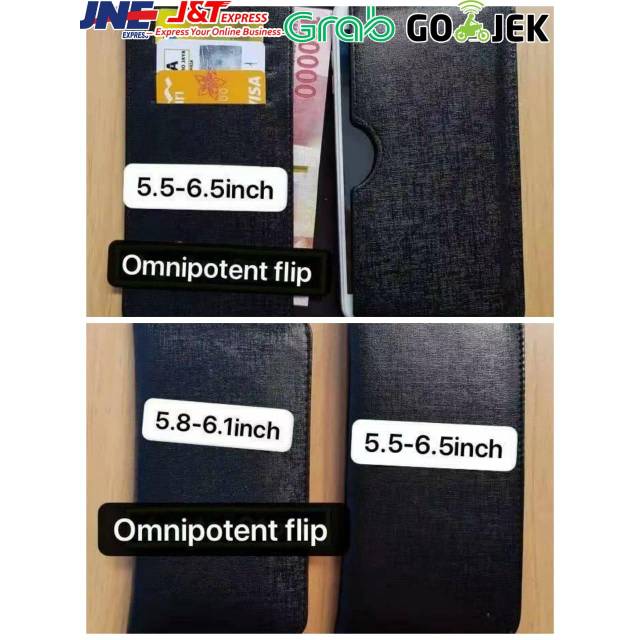 Dompet Lipat Full Black Omnipotent Flip Black Dompet Cowok Cewek Black