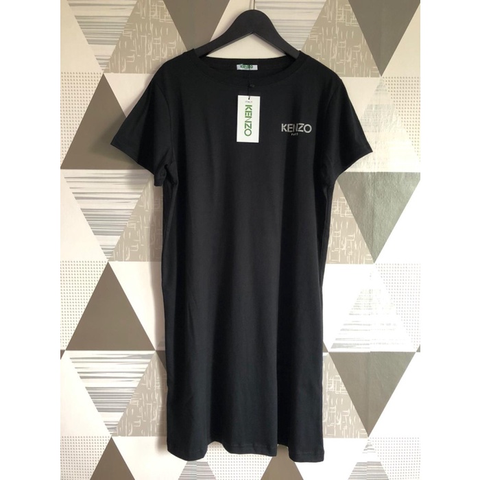 DRESS WANITA KENZO0 BASIC BLACK PREMIUM DRESS WANITA BRANDED MURAH