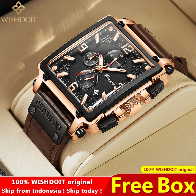 【COD】100%original WISHDOIT Jam Tangan pria anti air original cowok Men watch waterproof WSD-170