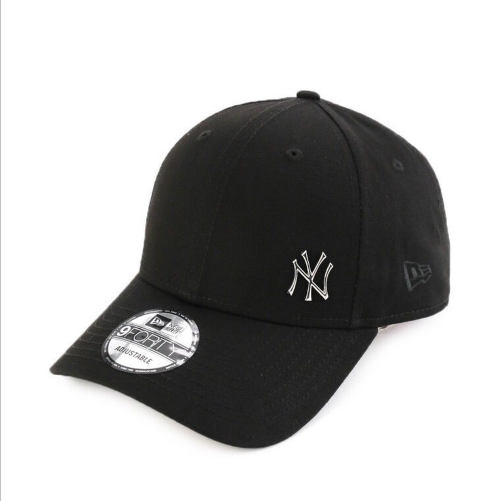 Topi New Era New York Yankees Metal Logo 9forty Black Neyyan Cap 100% Original