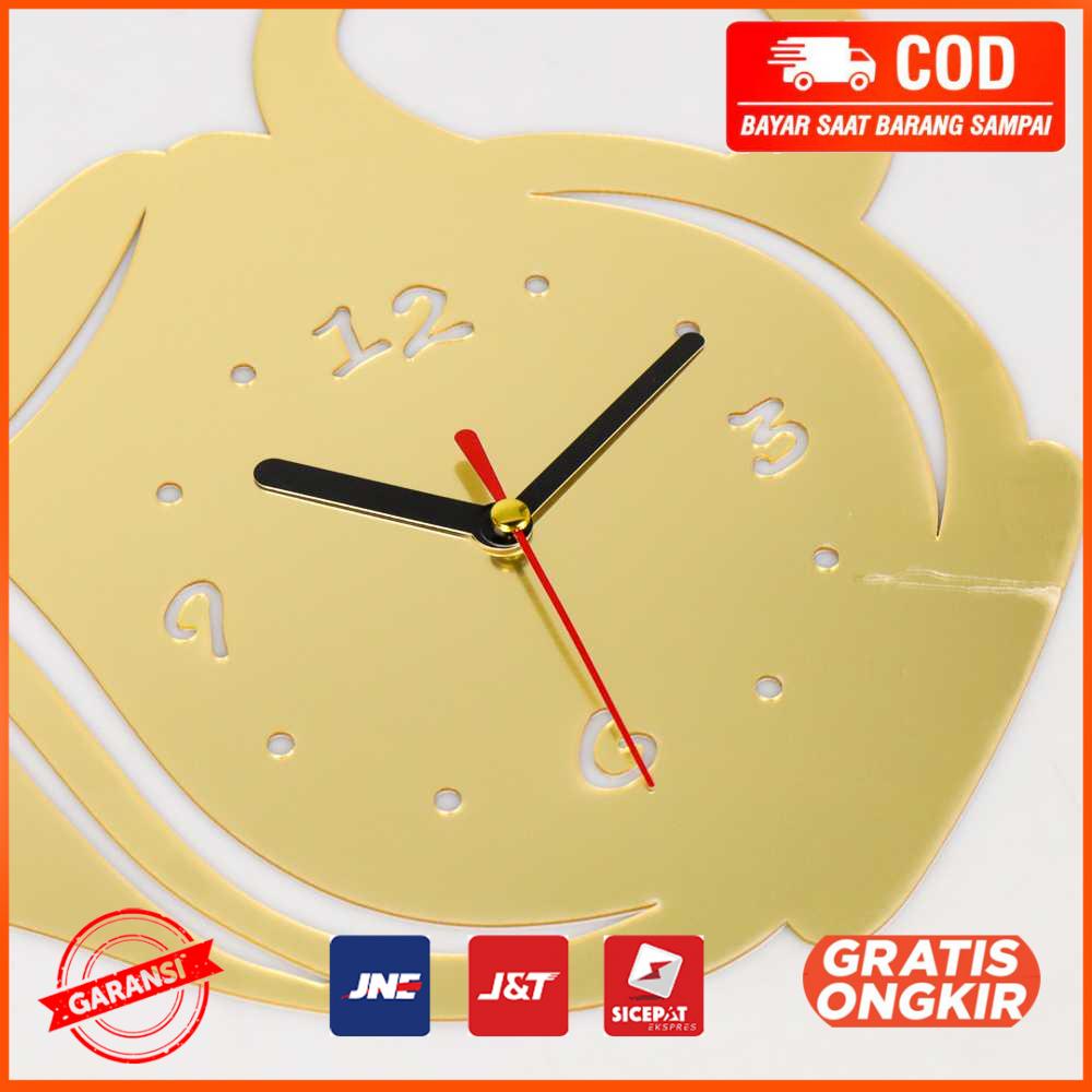 Jam Dinding Quartz 3D Creative Design Cangkir Teko JS 10