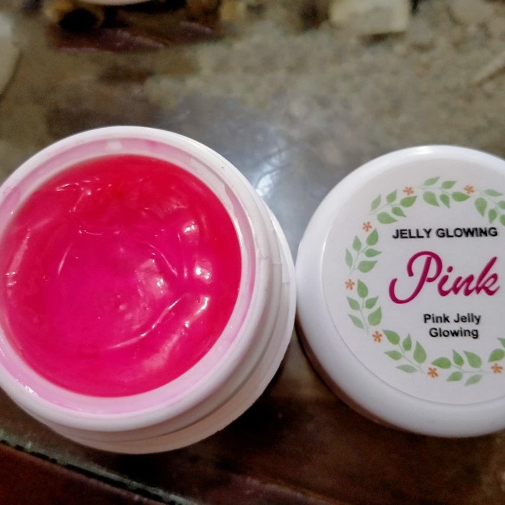 HOPE STORE  - Jelly Glowing Pink - Cream Pemutih Wajah - Cream Obati Jerawat dan Bekas Jerawat / Flek Hitam