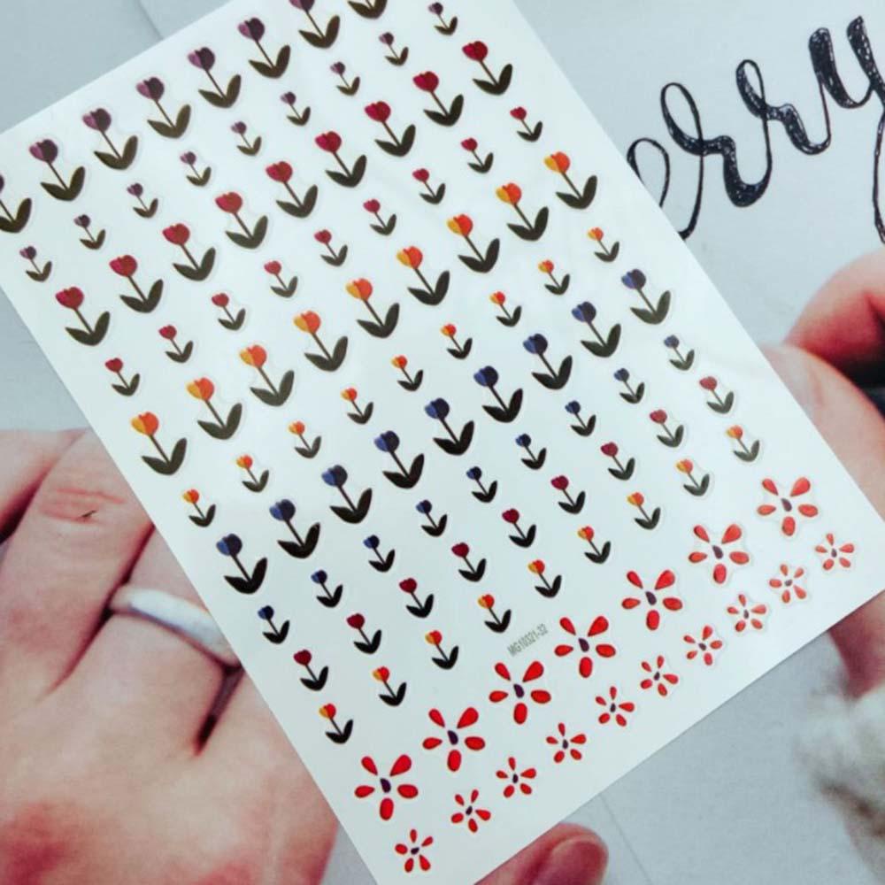 AUGUSTINA Agustina Stiker Nail art Perekat Beruang Ceri Jepang DIY Nail art