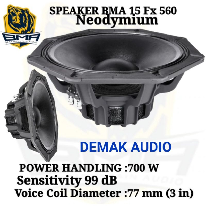 SPEAKER BMA 15 INCH SPIKER BMA FX 560 NEO ORIGINAL