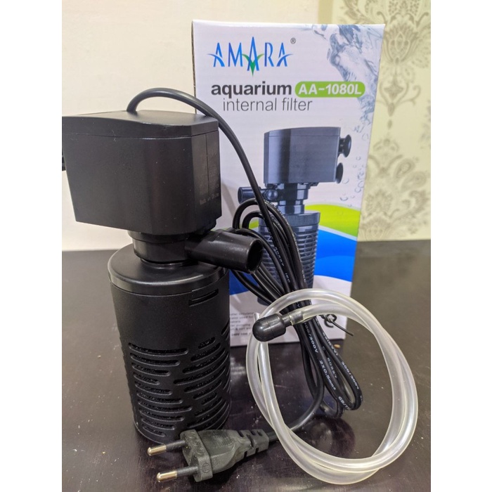 Pompa Air Celup Filter Internal Aquarium Amara AA-1080L AA1080L AA 1080L Mesin Akuarium Murah