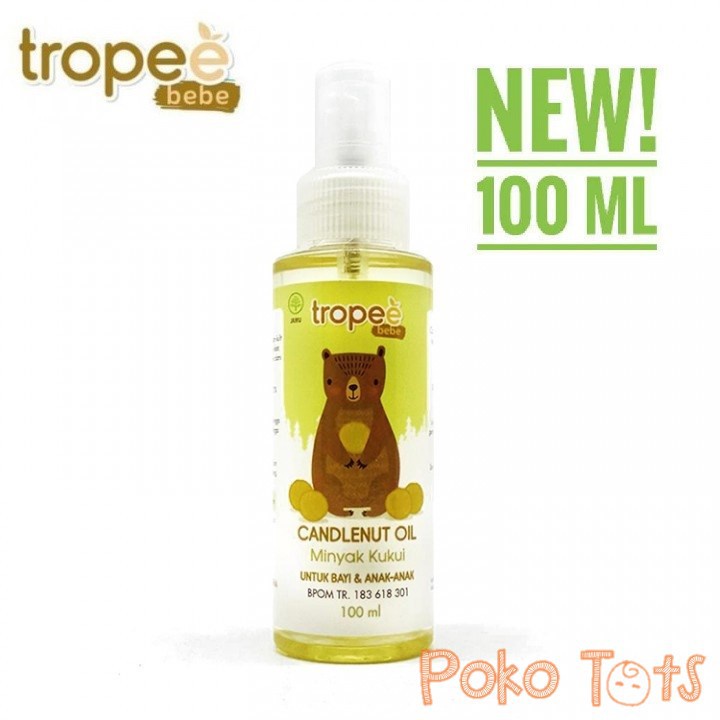 Tropee Bebe Candlenut Oil 100ml Kukui Oil Minyak Rambut Kemiri Bayi &amp; Anak WHS