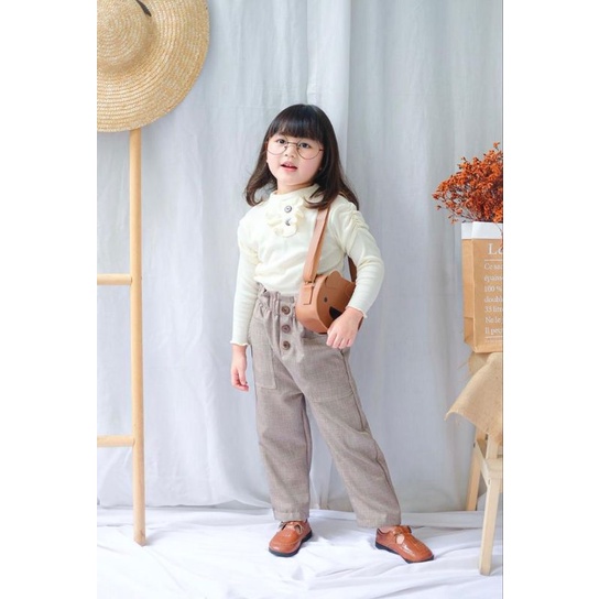 Zemira ruffle allsize 2-6 tahun kecil / kaos ruffle panjang / kaos anak perempuan / angelina knit long sleeve