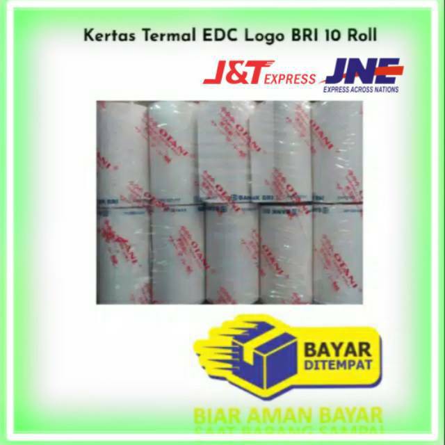

Kertas Struk Termal EDC Logo BRI 10 Roll Kertas Agen Brilink Edc