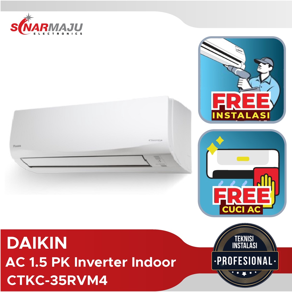 AC Inverter Daikin 1.5 PK Indoor CTKC35RVM4 CTKC-35RVM4 Only Indoor