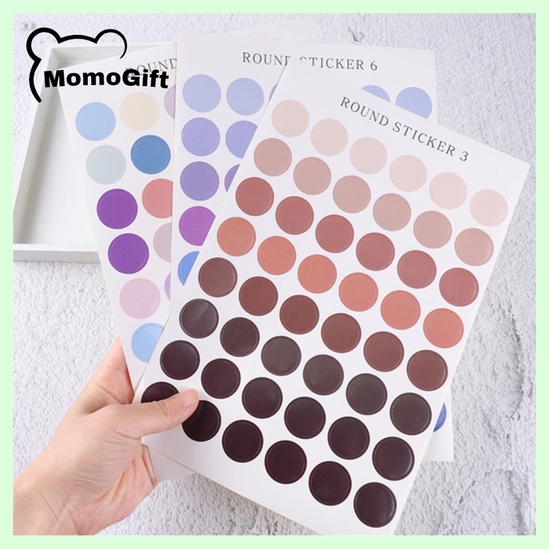 

Stiker Kertas Dekor MACARON DOTS Paper Sticker DIY Planner Scrapbook - SD01