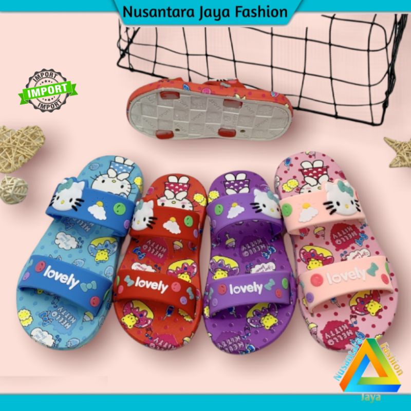 2.2 TERLARIS - Sandal Anak Perempuan Import 2021 | Sendal Anak Perempuan Hello Kity CUTE