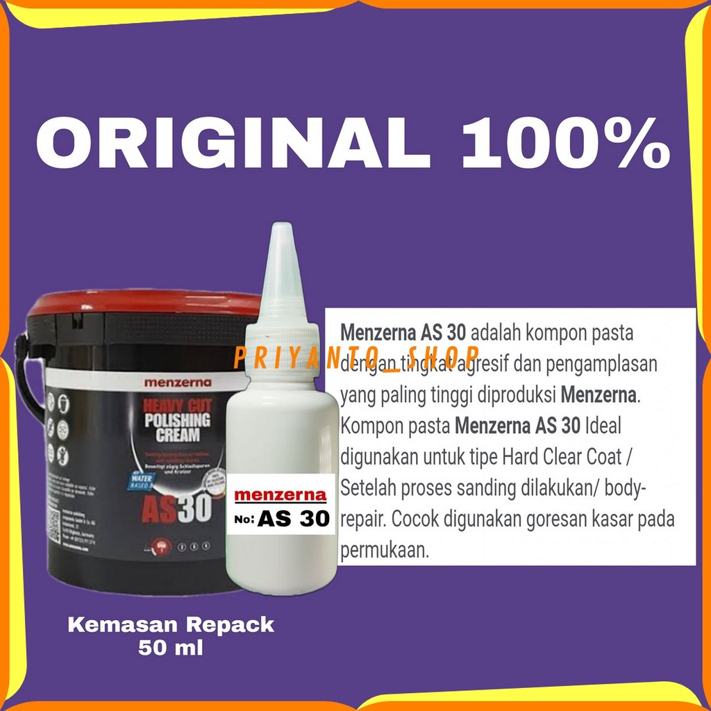 MENZERNA AS30 AGGRESSIVE COMPOUND CREAM REPACK